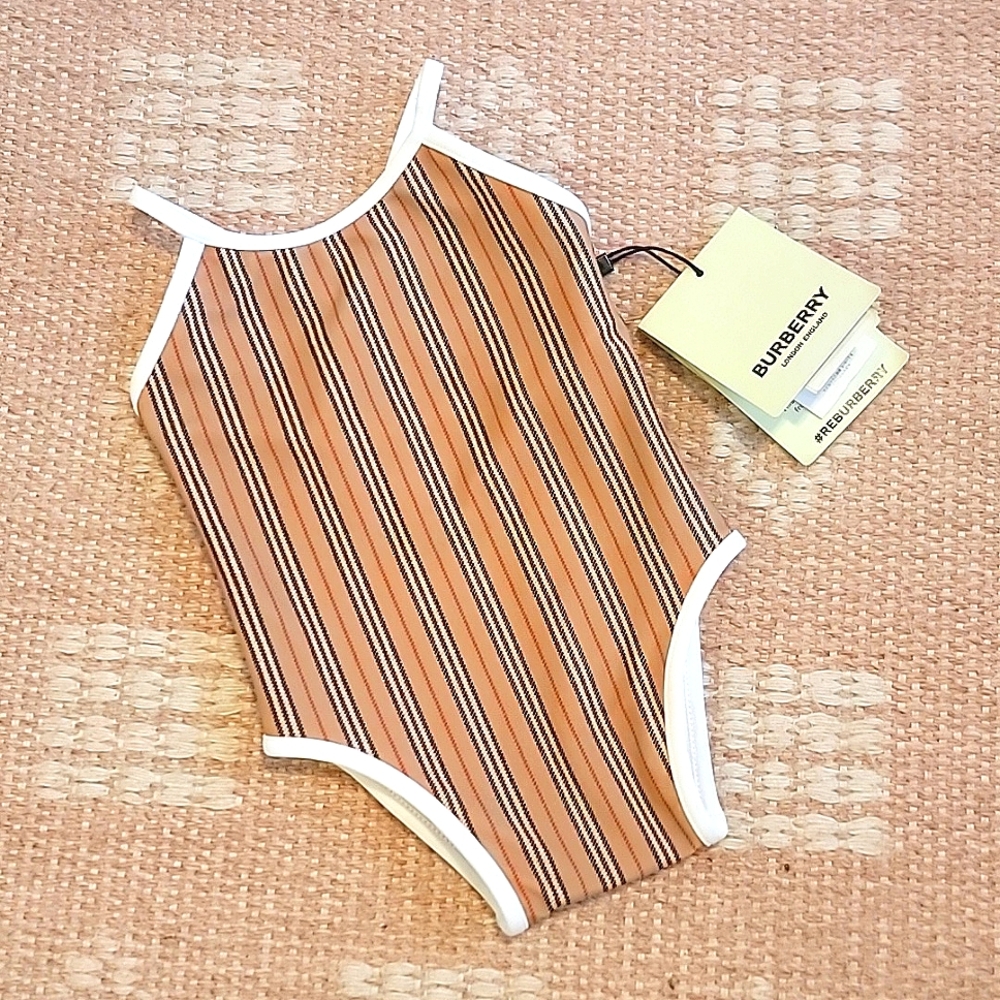 Burberry Swimsuit, baby girl, beige